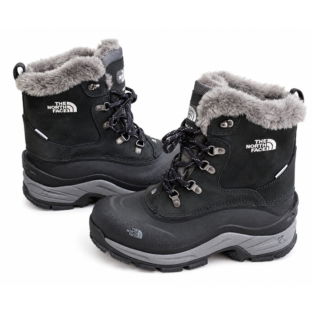 The North Face McMurdo Women's 9 Waterproof PrimaLoft Winter Snow Boots Black - Picture 8 of 13